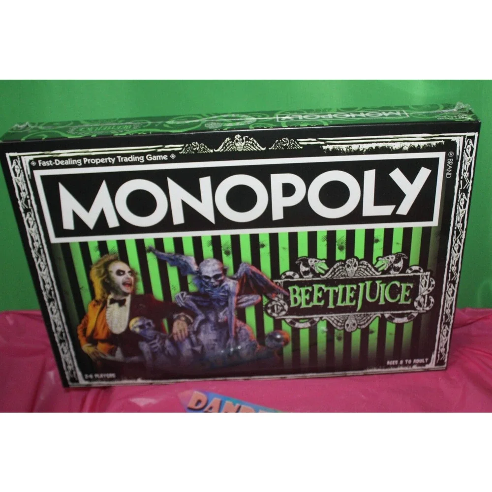 Beetlejuice USAopoly Monopoly Full Size Game Halloween Hasbro Classic